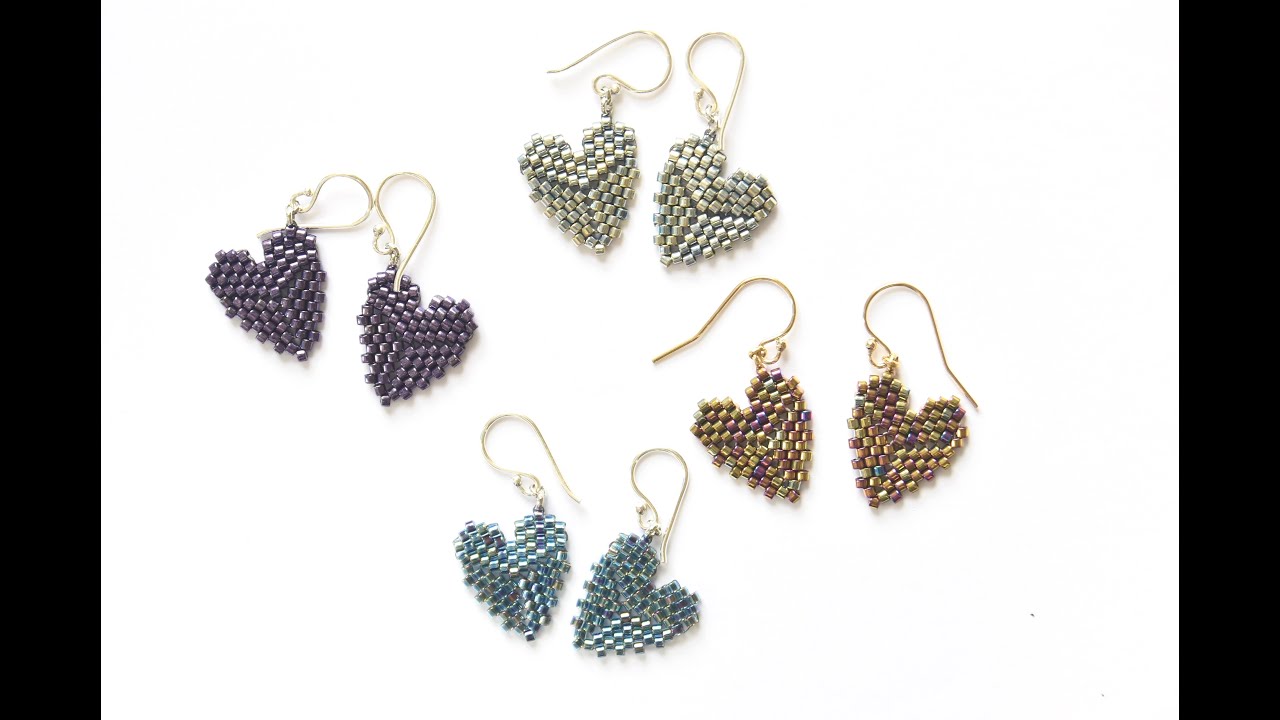 Tiny Beaded Heart Charm Tutorial