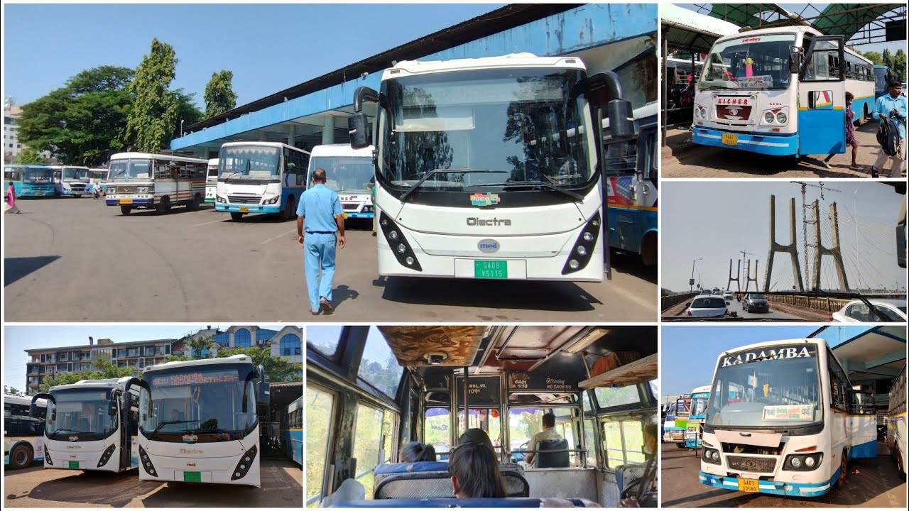 EXPLORING GOA by bus! Travelling to Suravali via Panjim in KADAMBA