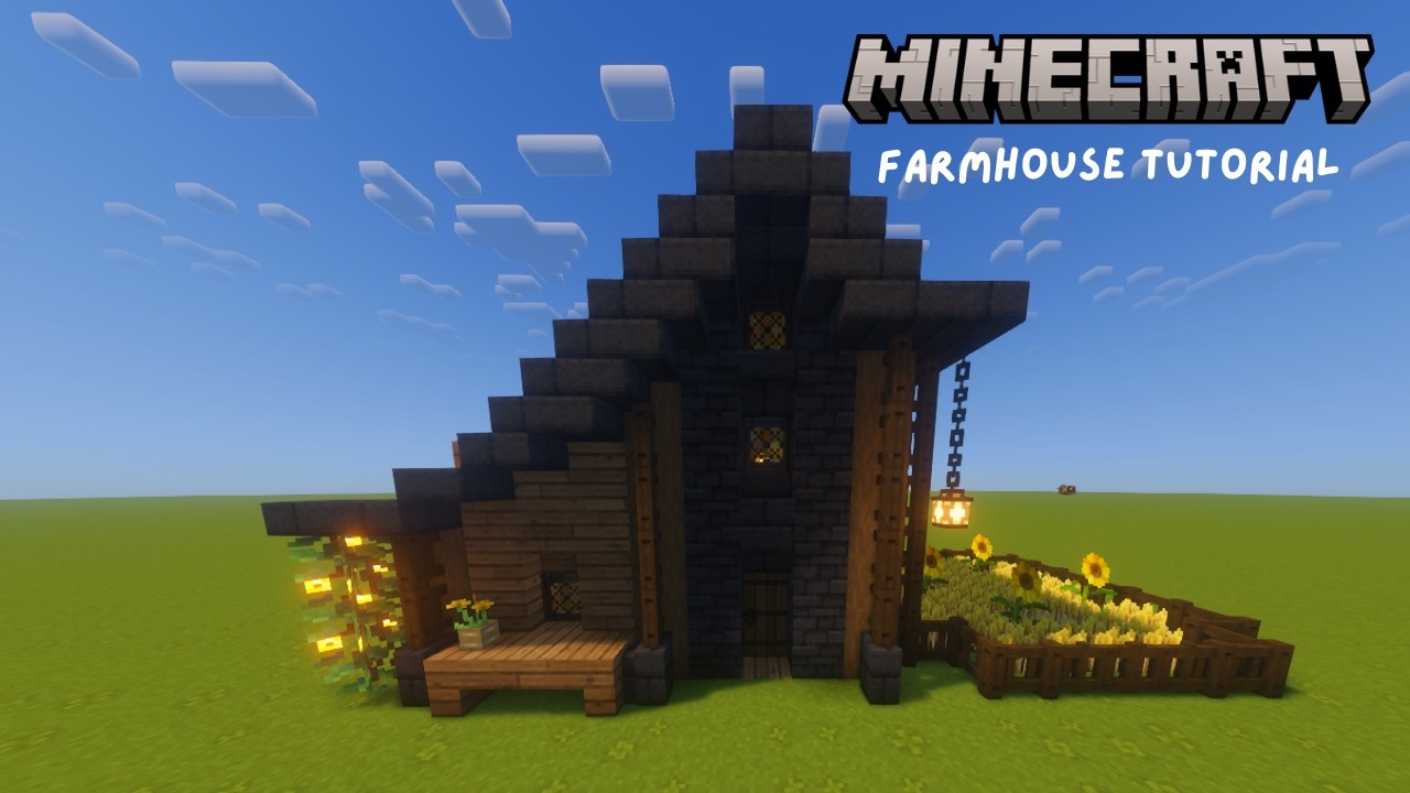 Minecraft | How to Build a FarmHouse For a Village | Tutorial