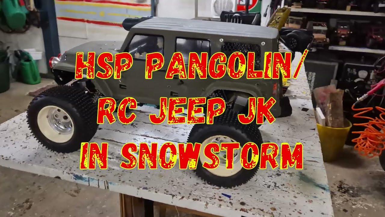 HSP Pangolin R/C Jeep JK in first snowstorm of 2026