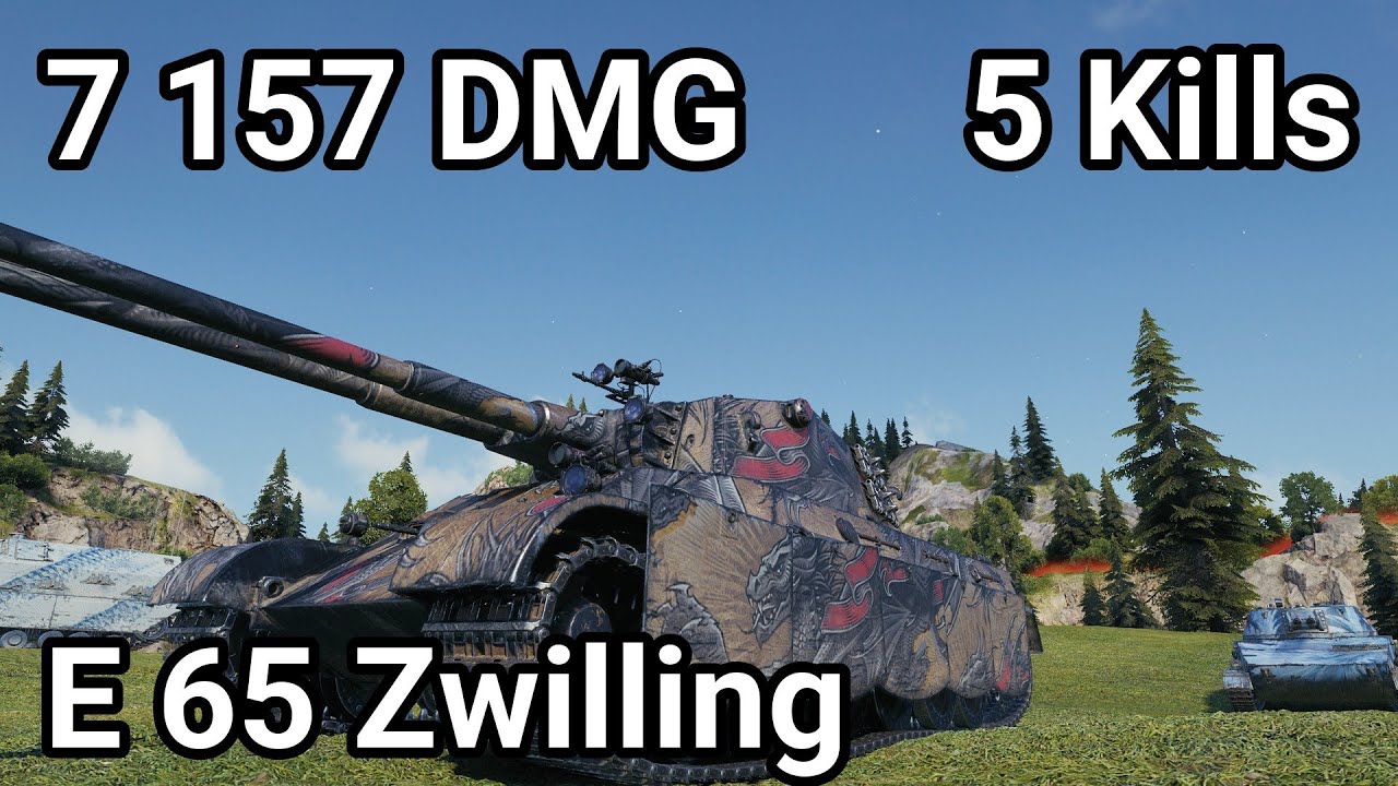 E 65 Zwilling - 7 157 damage / 5 kill / 1 320 blocked / 366 assist