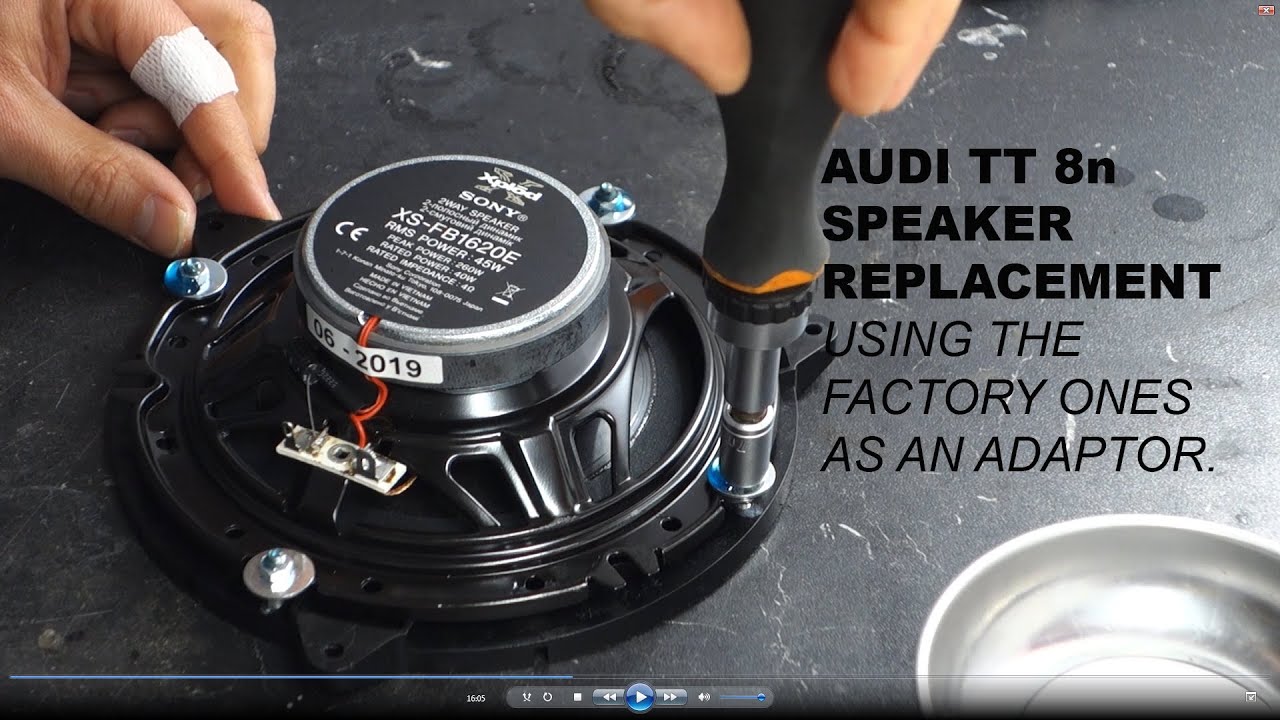 Audi TT front speakers replacement with standar ones