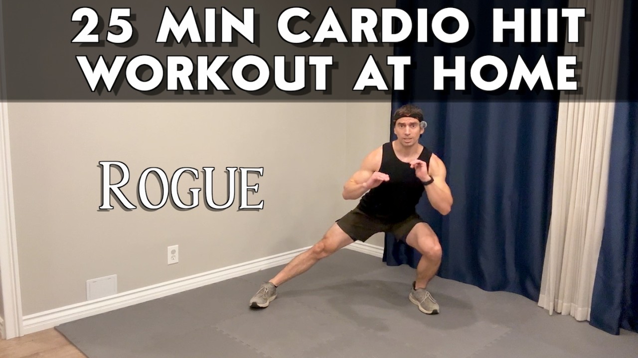 25 Min Cardio HIIT Workout At Home - Inspired by the DnD Rogue Class