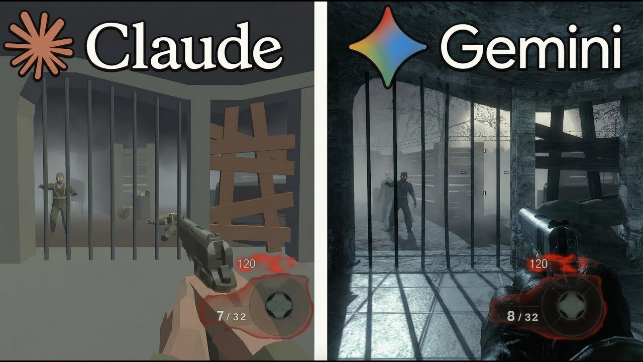 Claude AI vs Gemini Make Nacht Der Untoten From Scratch
