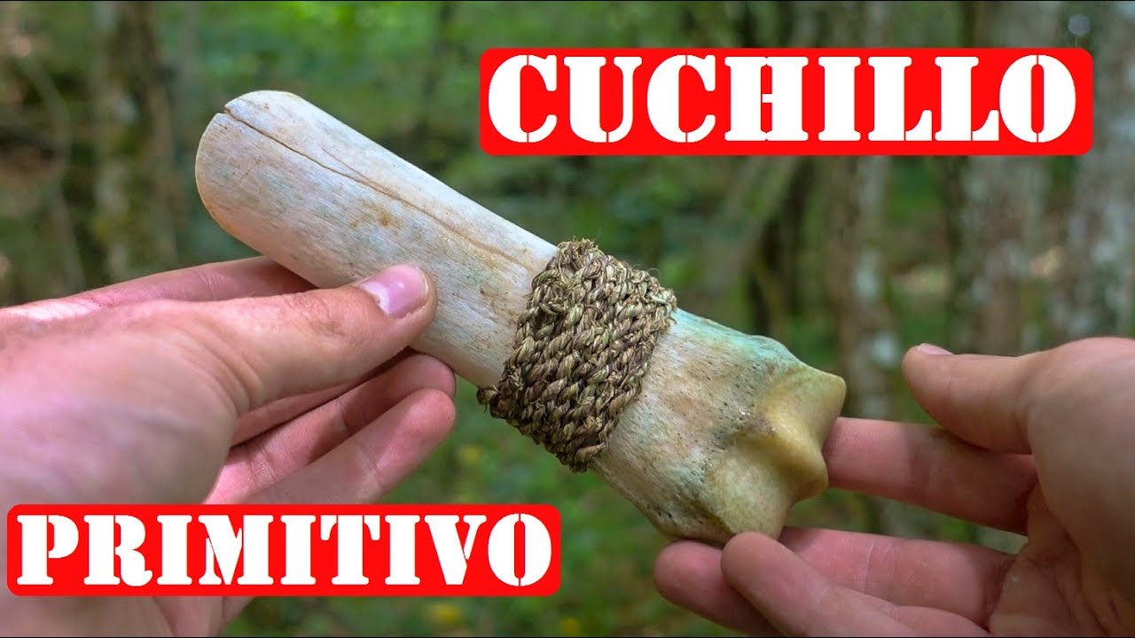 Como Hacer Un Cuchillo O Form&oacute;n Primitivo De Hueso
