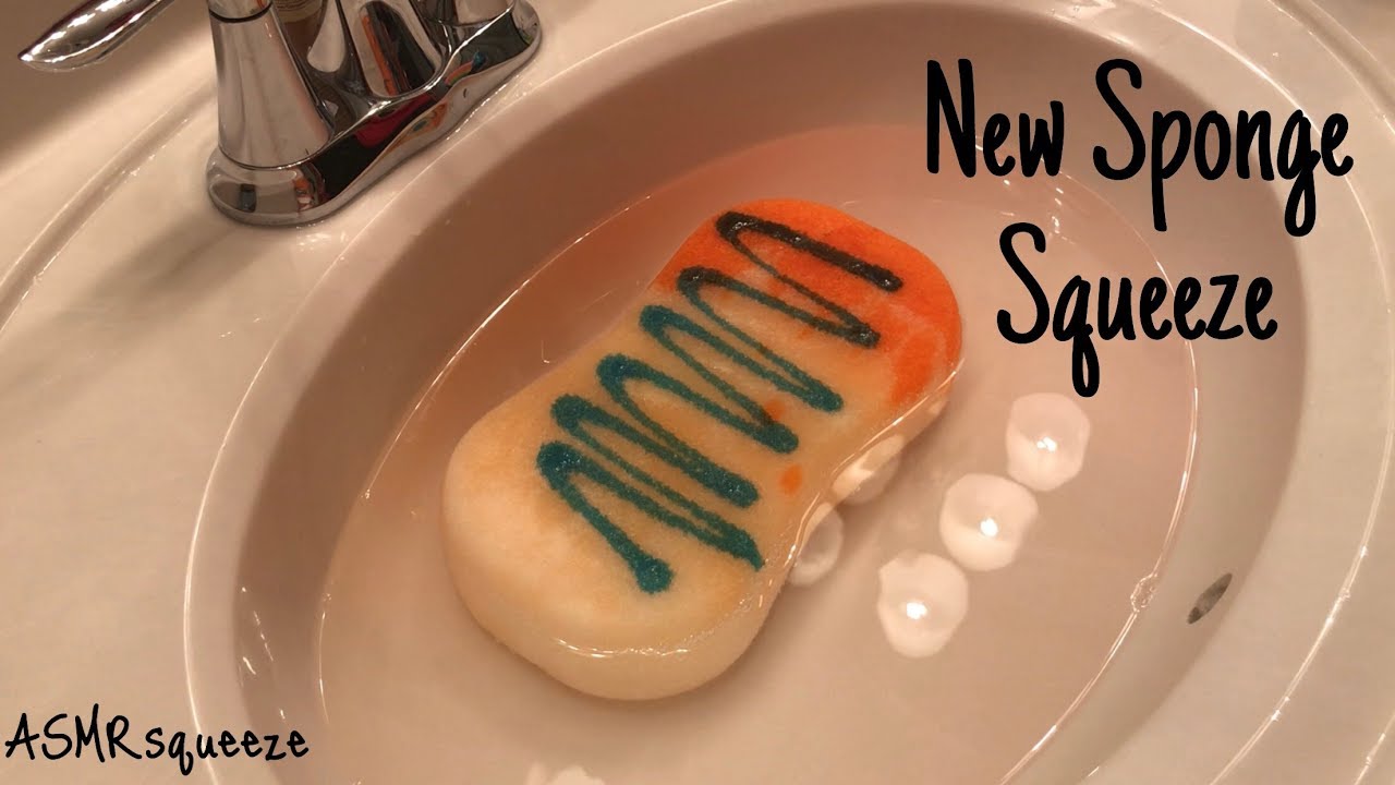 Breaking in New Sponges/ASMRsqueeze