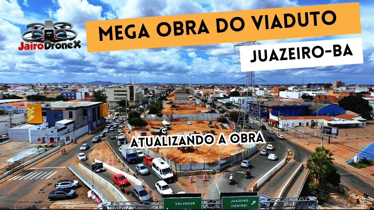 A maior obra de Juazeiro vista do alto! Viaduto gigante em construção 😱
