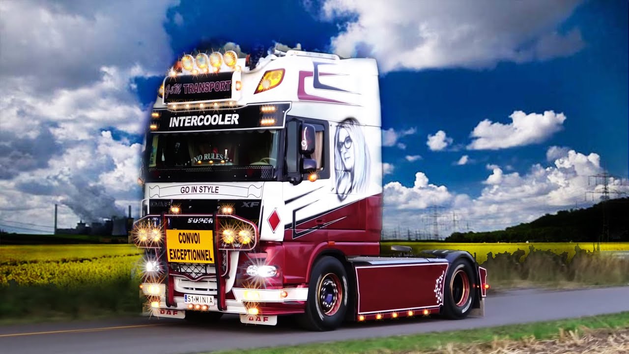 best of DAF, Volvo and co open loud pipes sound part 3