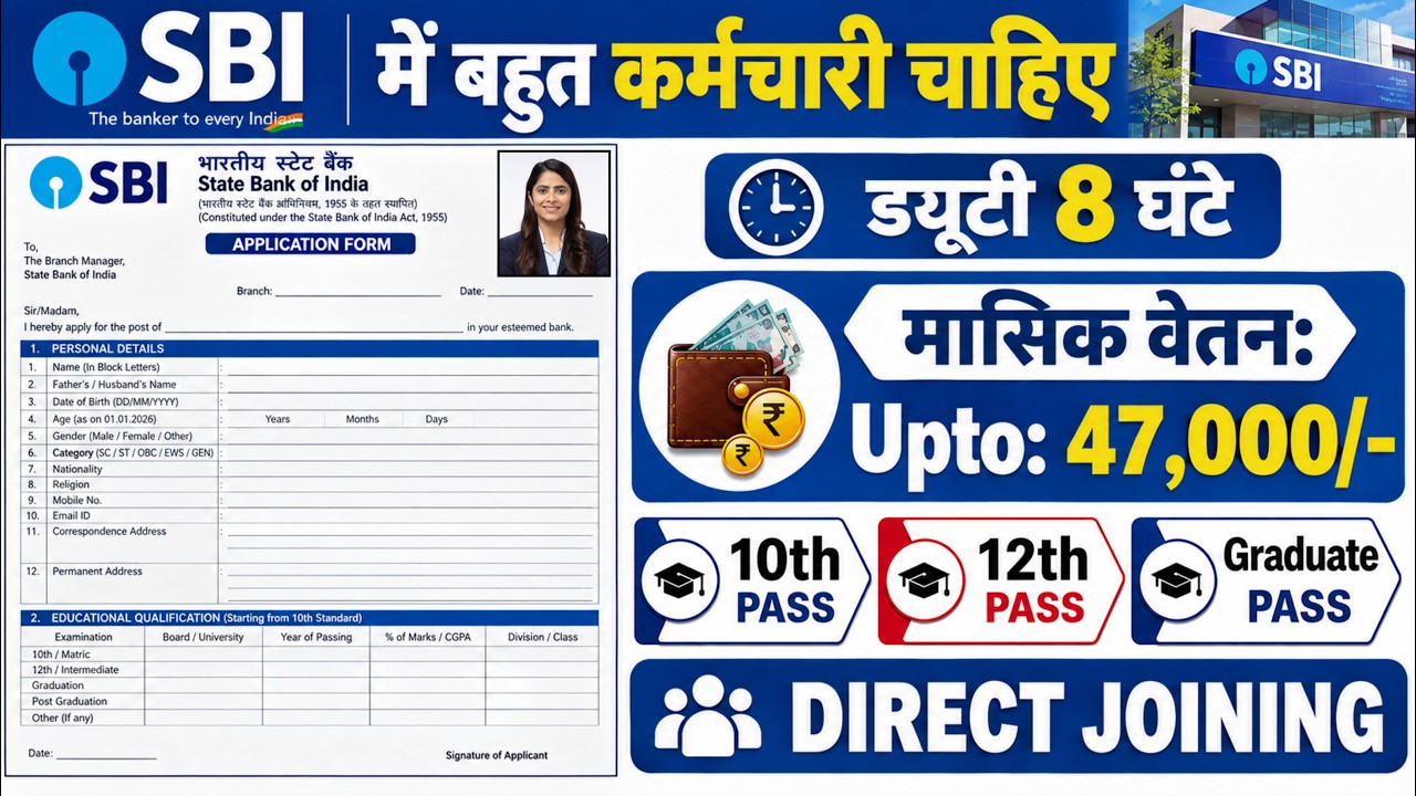 State bank of India में निकली भर्ती | SBI Recruitment 2026 | SBI job vacancy 2026 | Bank Job