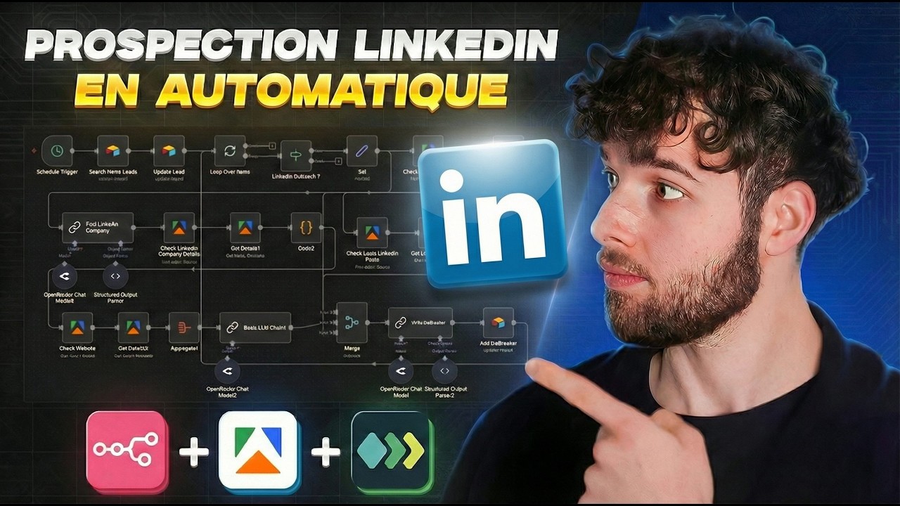 Comment Prospecter sur Linkedin en Automatique avec n8n, Unipile et Apify (Syst&egrave;me Complet)