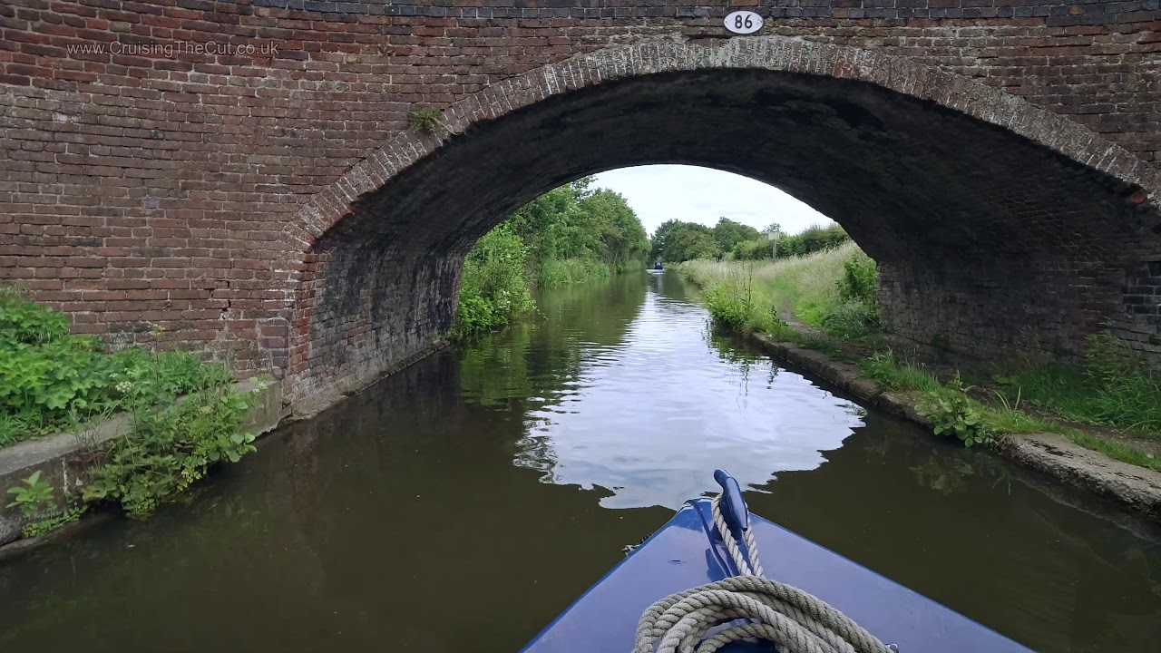 217. Slow TV; rainy and sunny canal cruising on my narrowboat from Lichfield to Fradley