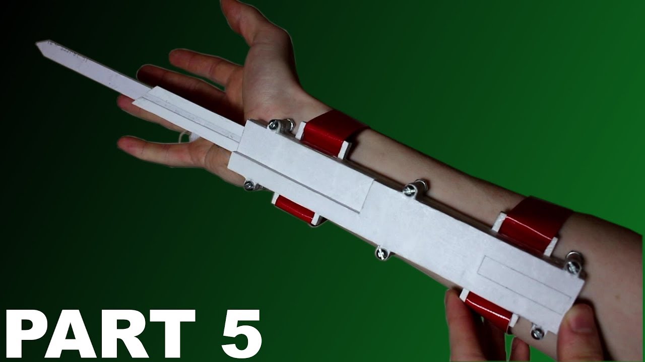 How to Build the Assassin's Creed Paper Dual Extended Hidden Blade Part 5