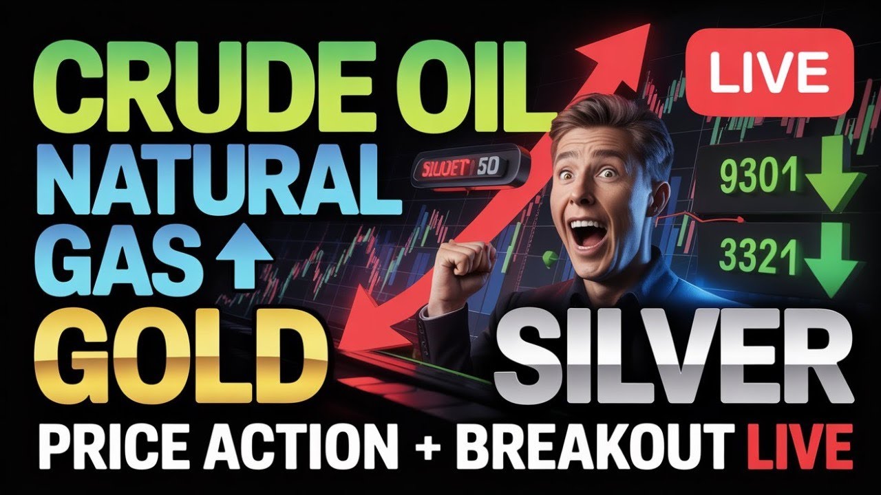 MCX Commodity LIVE | Crude Oil | Natural Gas | Gold | Silver | Real-Time Market Update