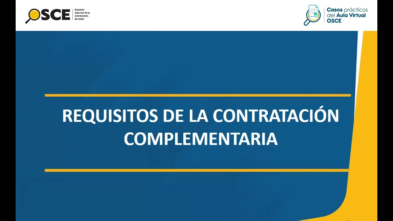 #CasosPrácticosOSCE sobre la contratación complementaria