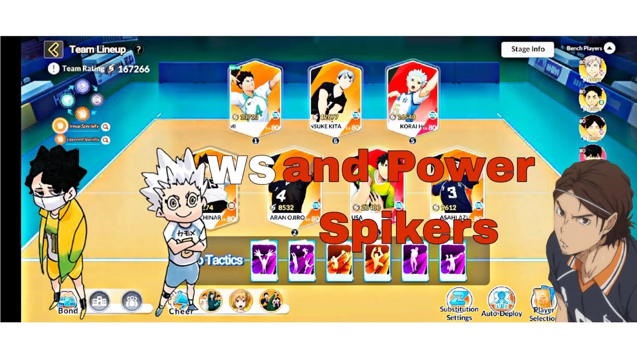 WS and Power Hitters only No setter! Haikyu! Fly High 