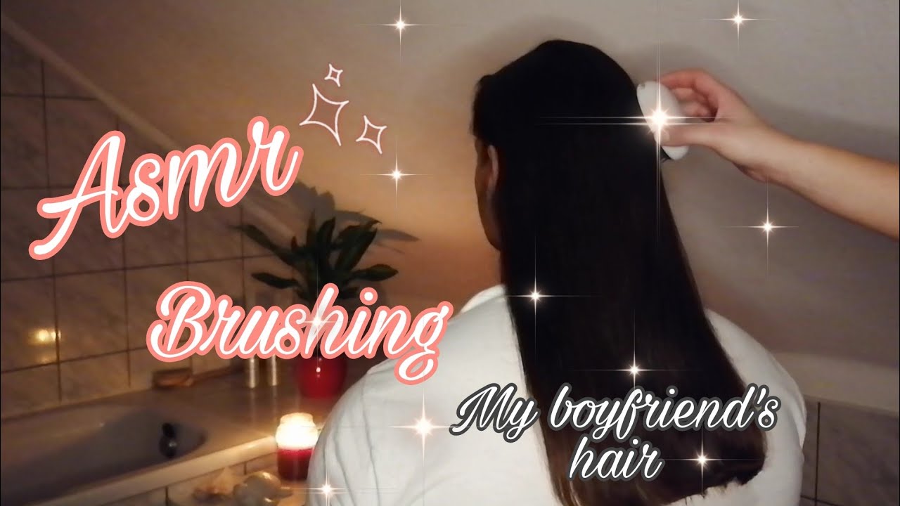[ASMR] Washing my boyfriends hair (Brushing, washing, blow drying) |deutsch/german