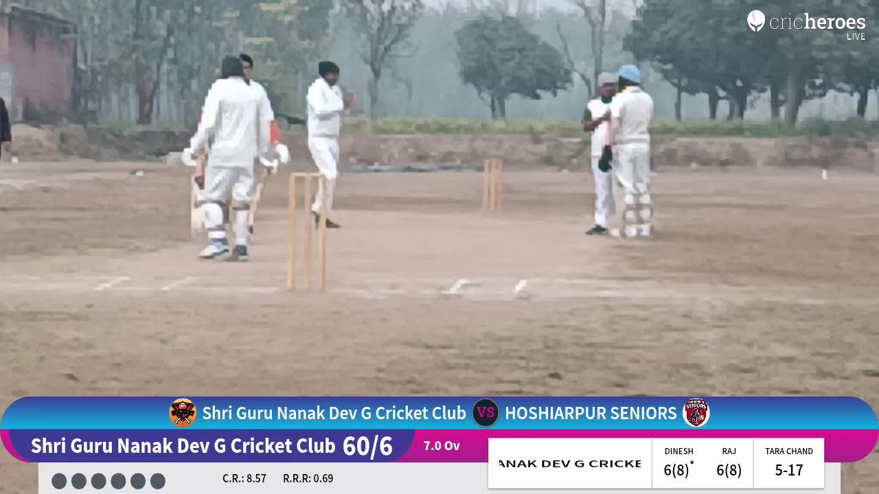 Shri Guru Nanak Dev G Cricket Club vs HOSHIARPUR SENIORS live cricket match | 35+ CRICKET LEAGUE HO