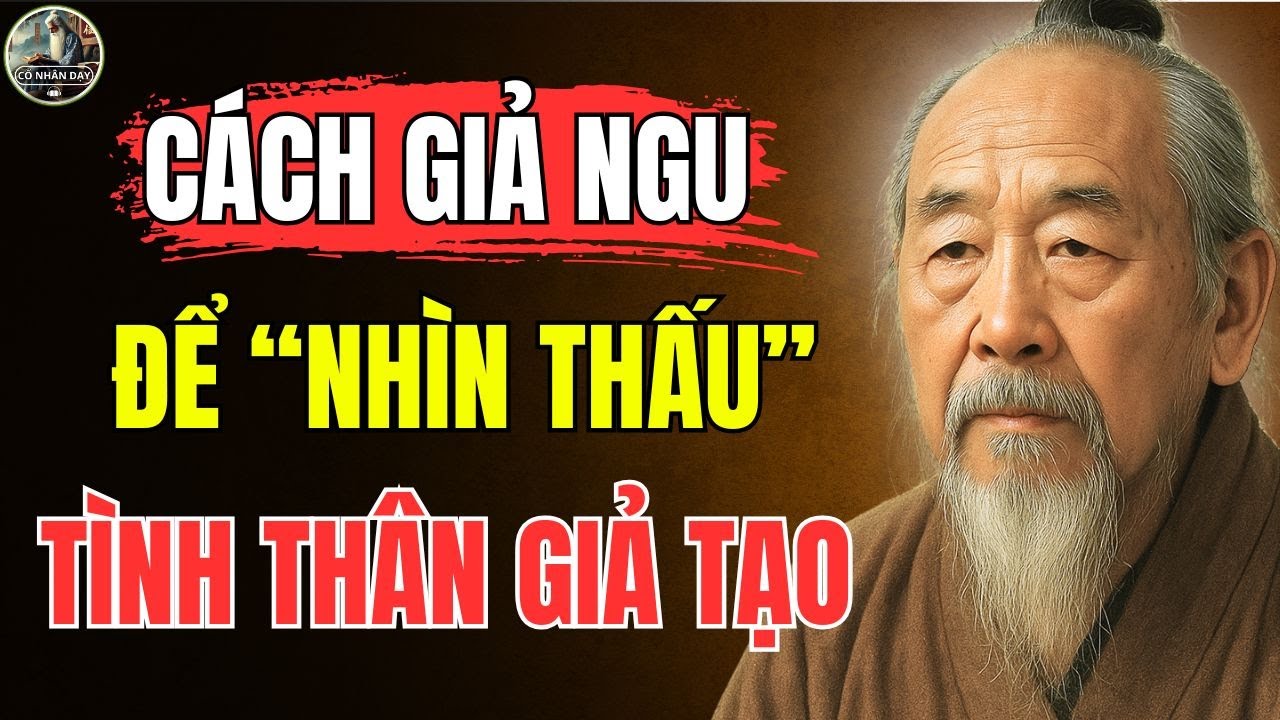 Cổ Nhân Dạy – Học cách GIẢ NGU để âm thầm NHÌN THẤU sự GIẢ TẠO trong TÌNH THÂN | Triết Lý Sống
