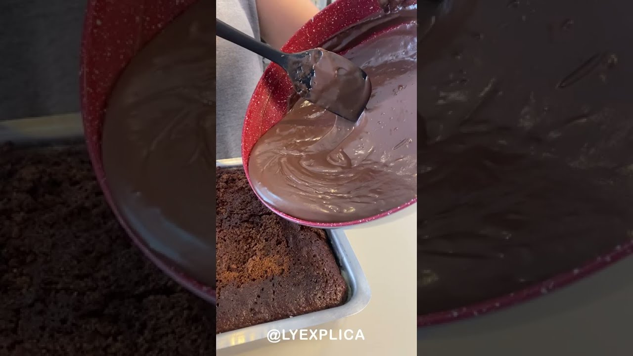 COBERTURA DE CHOCOLATE SIMPLES PARA BOLO 
