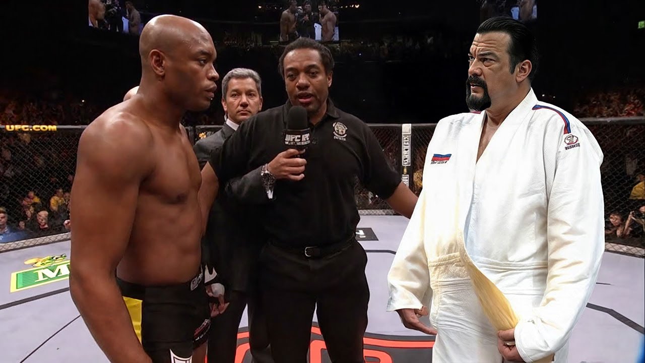 Настоящий бой Стивена Сигала с Андерсоном Сильвой | Айкидо против ММА