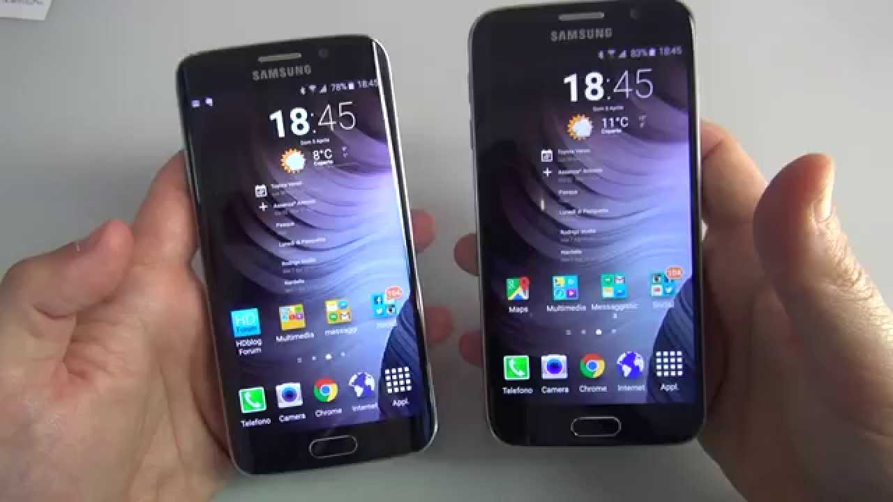 Samsung Galaxy S6 vs Galaxy S6 edge: il confronto di HDblog.it