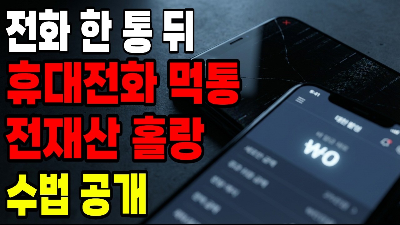 전화 먹통 뒤 전재산 홀랑…이런 수법이었다