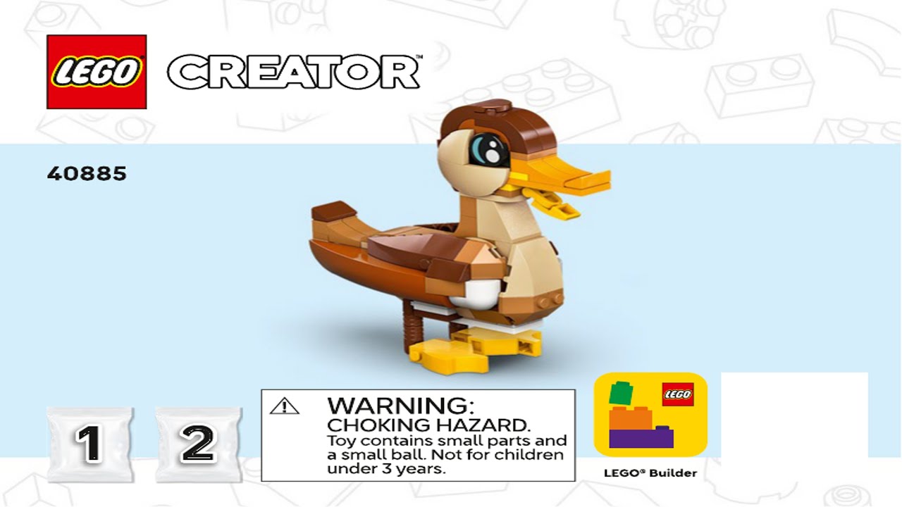 LEGO Instructions - Creator - 40885 - Duck Family - Promotional (Book 1)