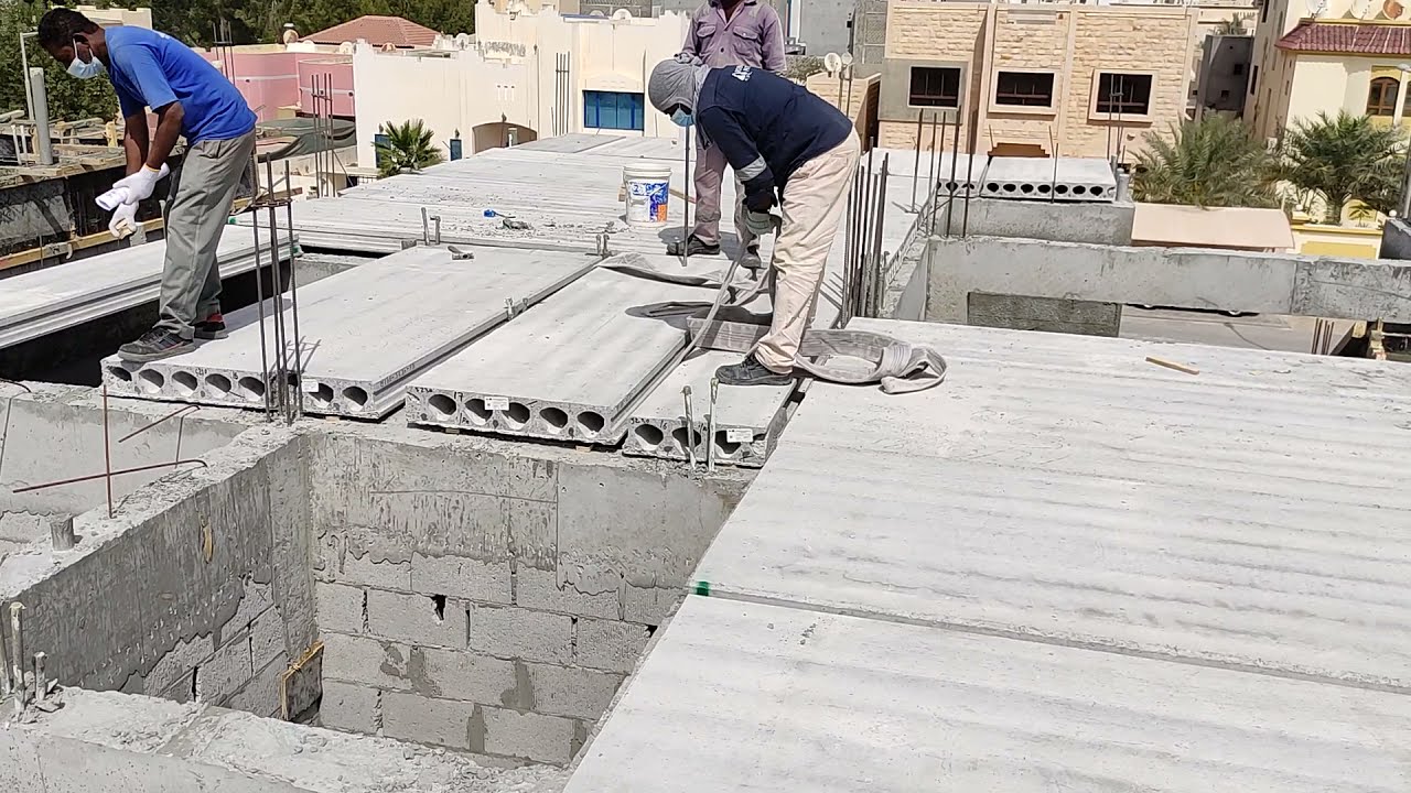 Precast slab erection practical from site ||Urdu/Hindi||Construction Advise||