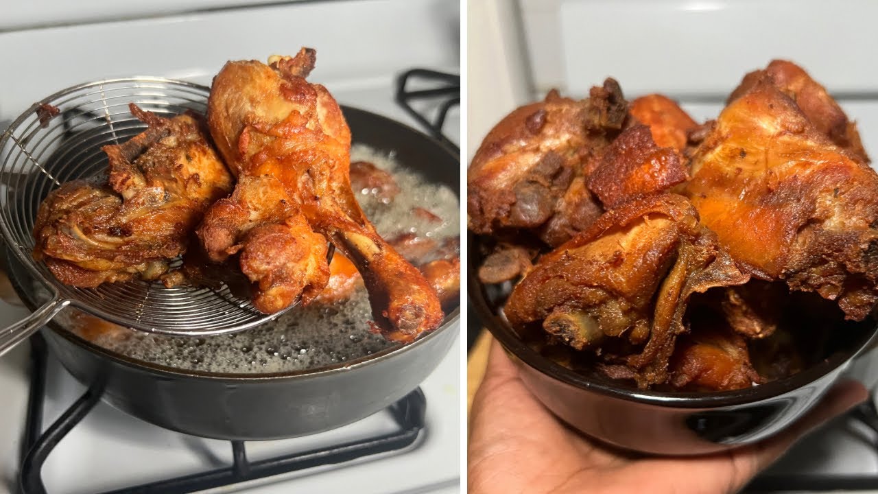 How to Make Good Fried Chicken at Home/🇬🇭Ghana Style fried Chicken