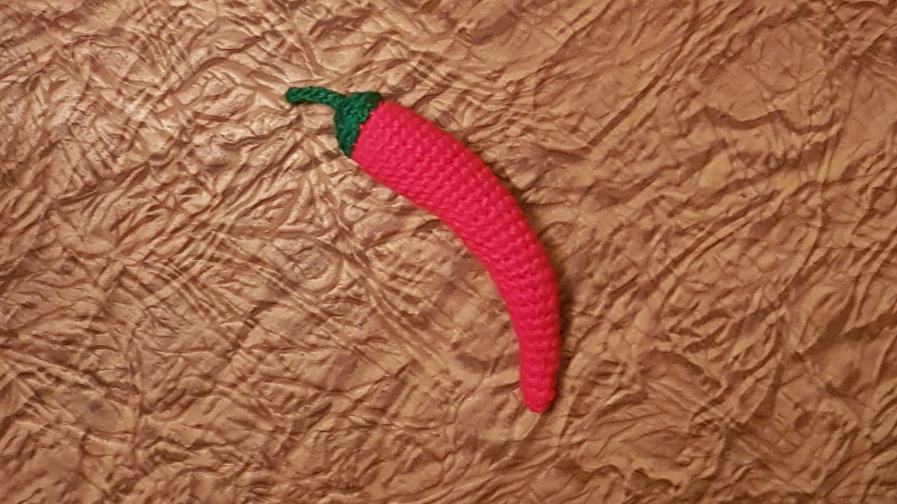 بالكروشيه ..فلفل حار/How to crochet a chili pepper