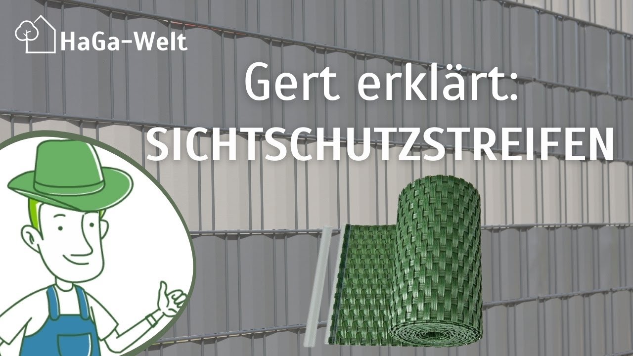 Gert erkl&auml;rt - Sichtschutz f&uuml;r den Gartenzaun, Zaunblende im Garten