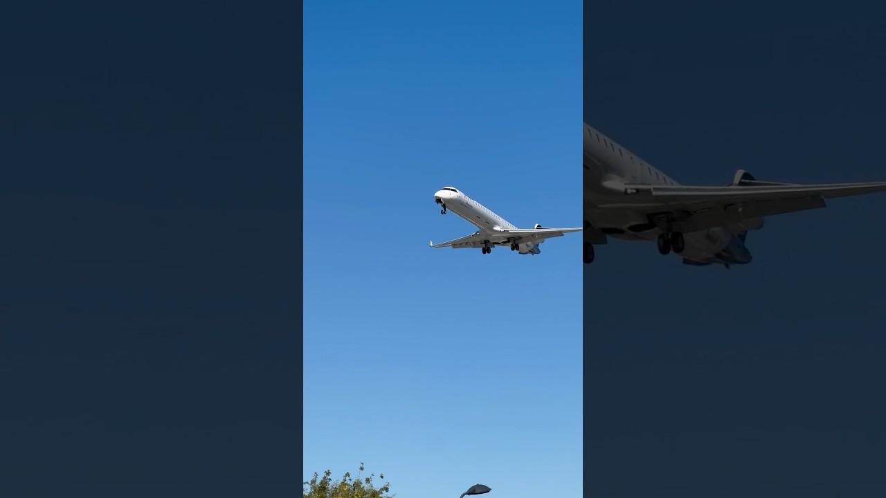 Aircraft Mitsubishi CRJ-900 LR. The flight is operated by Lufthansa CityLine #lufthansa #mitsubishi