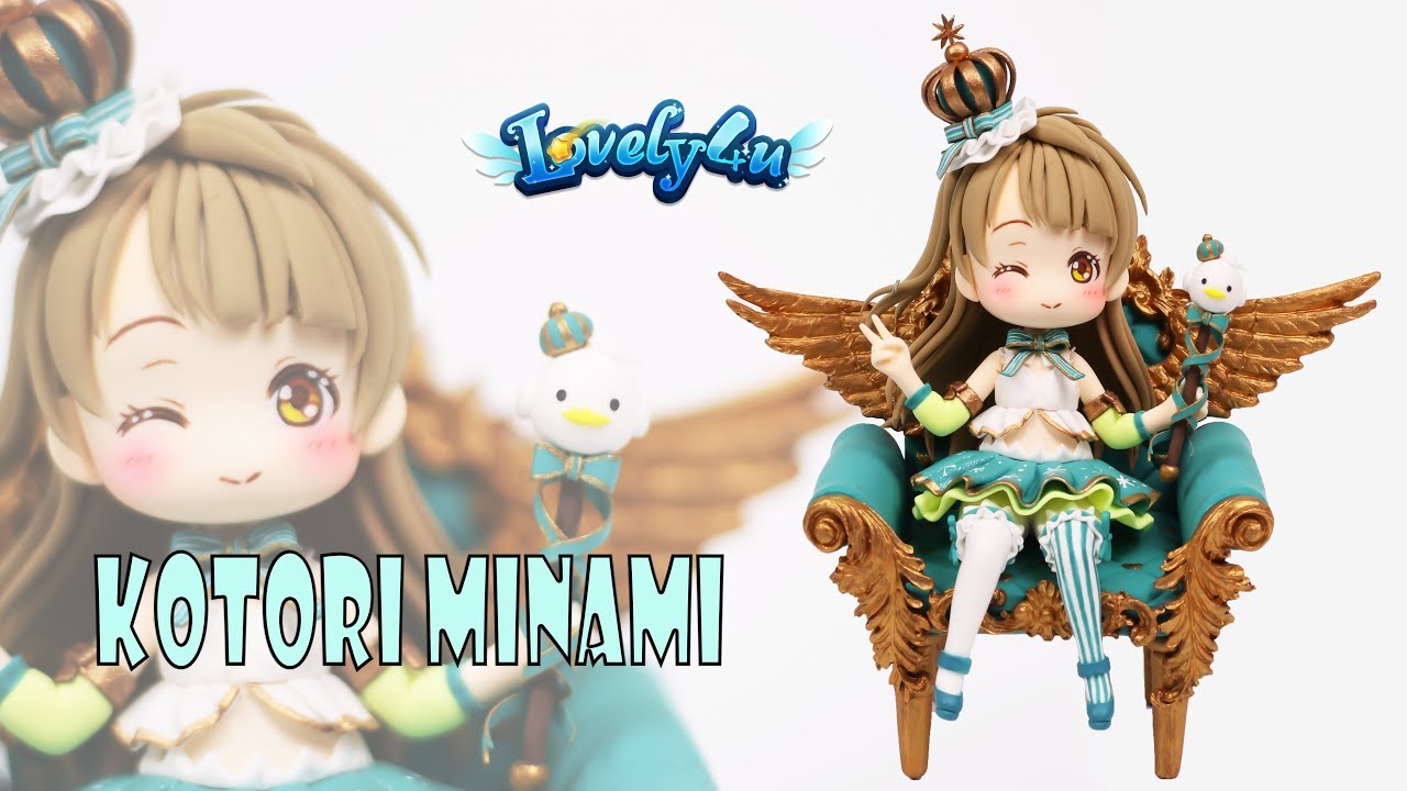 46】Love Live┃Kotori Minami【Clay Tutorial/ Anime Figure/ DIY/Lovely4u】