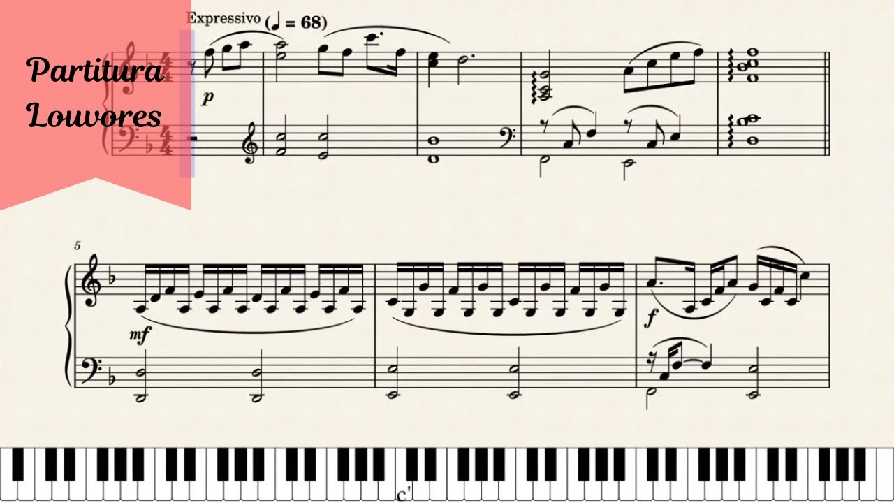 Aos Pés de Jesus - Partitura Piano
