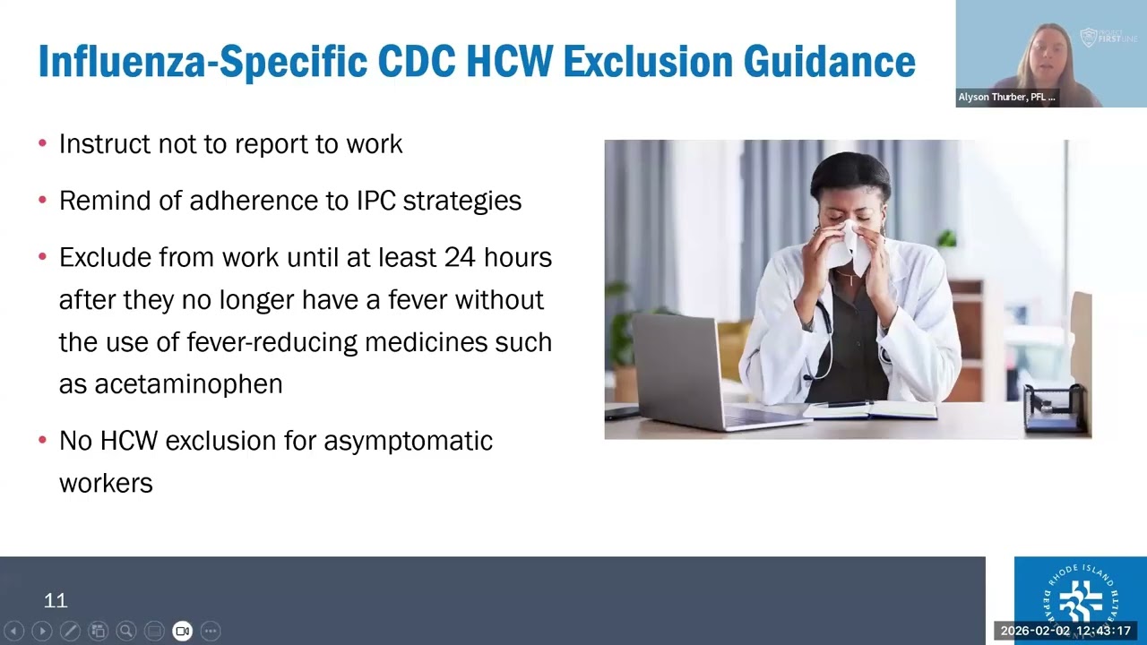 [PFL RI Partner] RIDOH Respiratory Virus Season Guidance Updates for Healthcare Workers