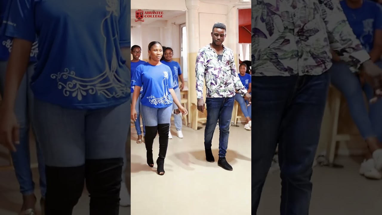STUDENTS GOT TRAINED ON HOW TO WALK PROPERLY ON A RUNWAY. THEY ENJOYED EVERY BIT OF IT