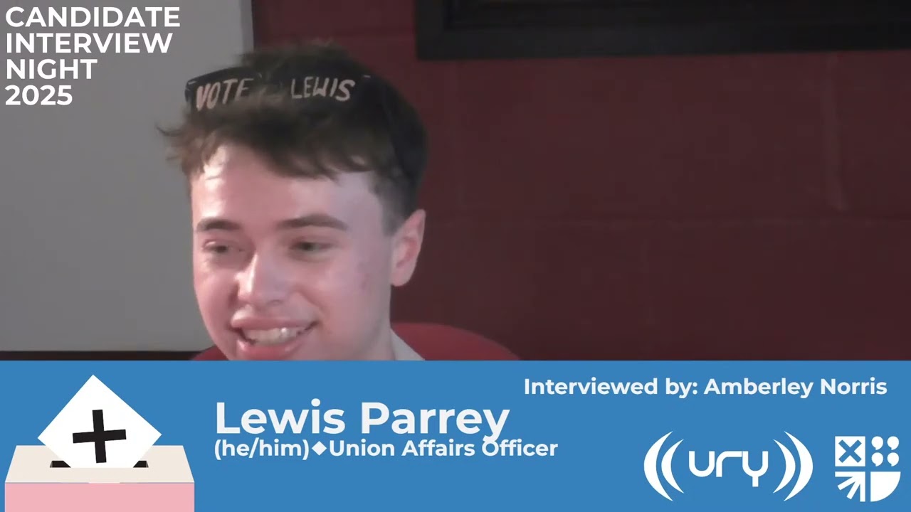 CIN 2025 | Union Affairs Officer | Lewis Parrey