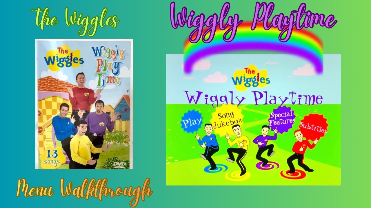 The Wiggles WIGGLY PLAYTIME DVD Menu Walkthrough.