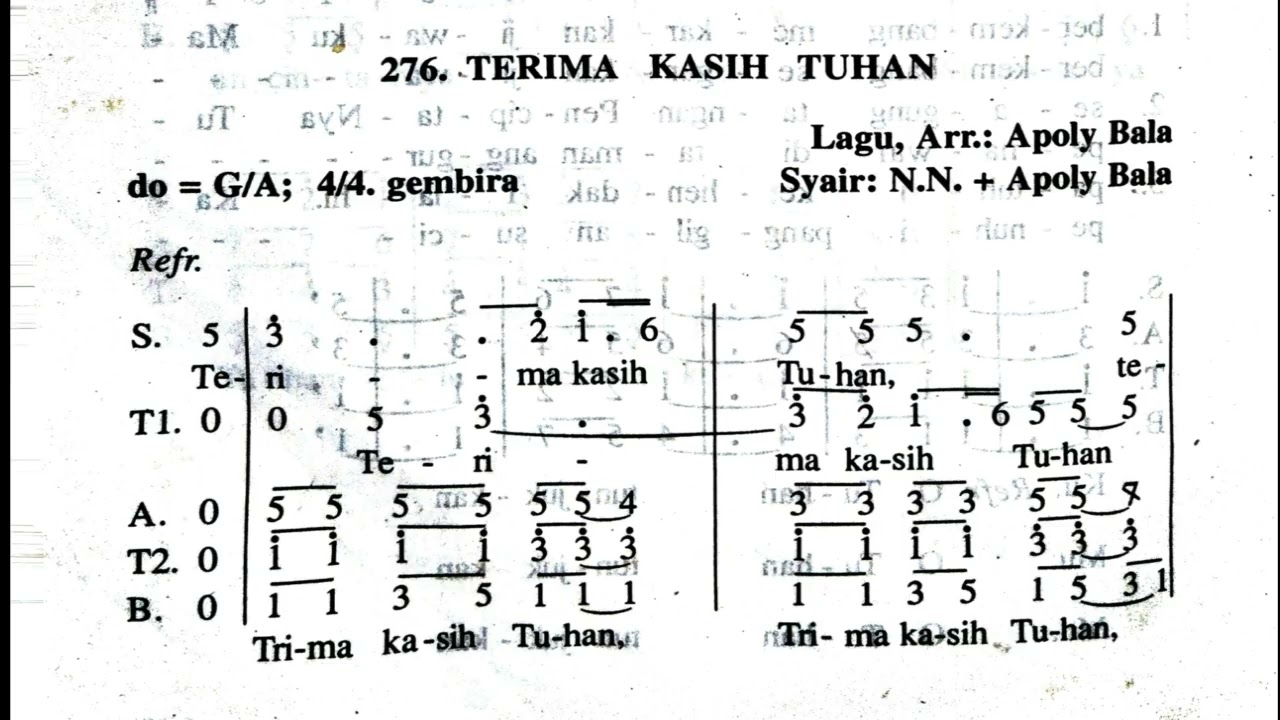 Terima Kasih Tuhan || Lagu misa penutup riang gembira || Lagu Penutup misa syukur