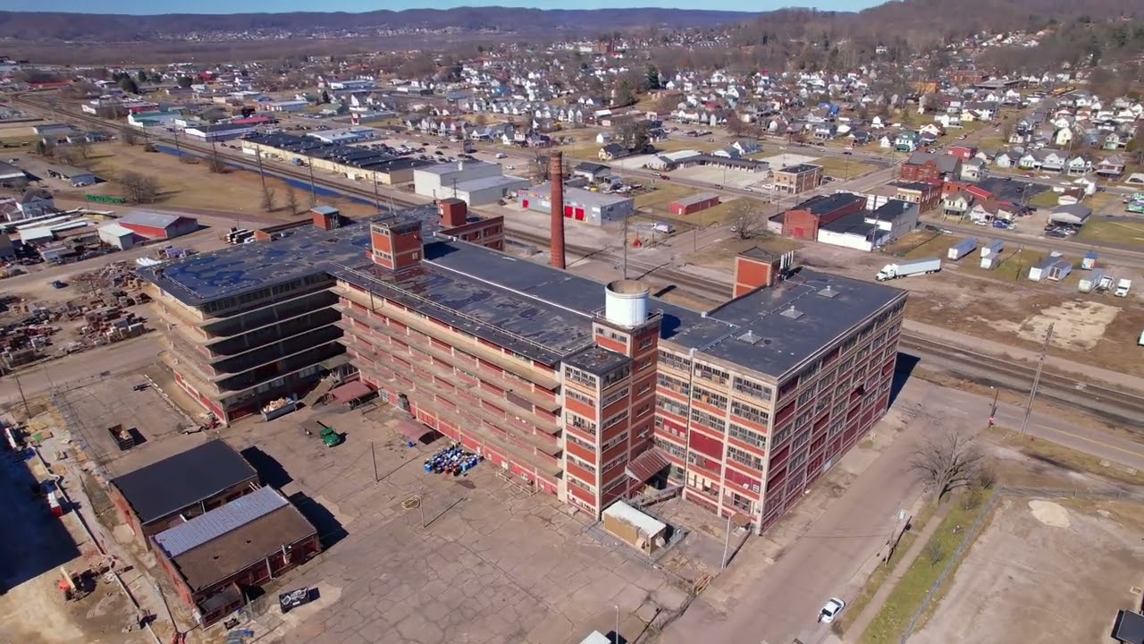 Aerial Drone Shots in Portsmouth, Ohio - February 20, 2022