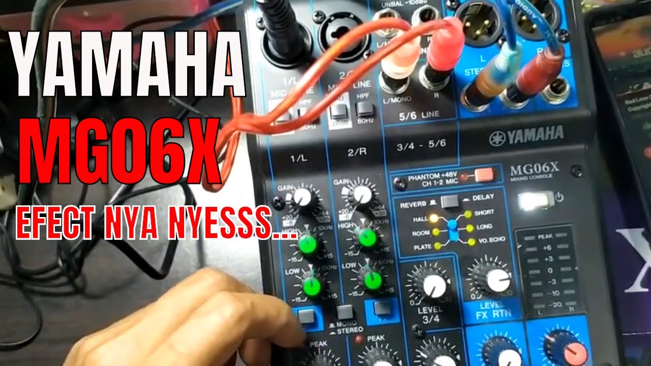 Review Audio mixer Yamaha MG06X mixing console