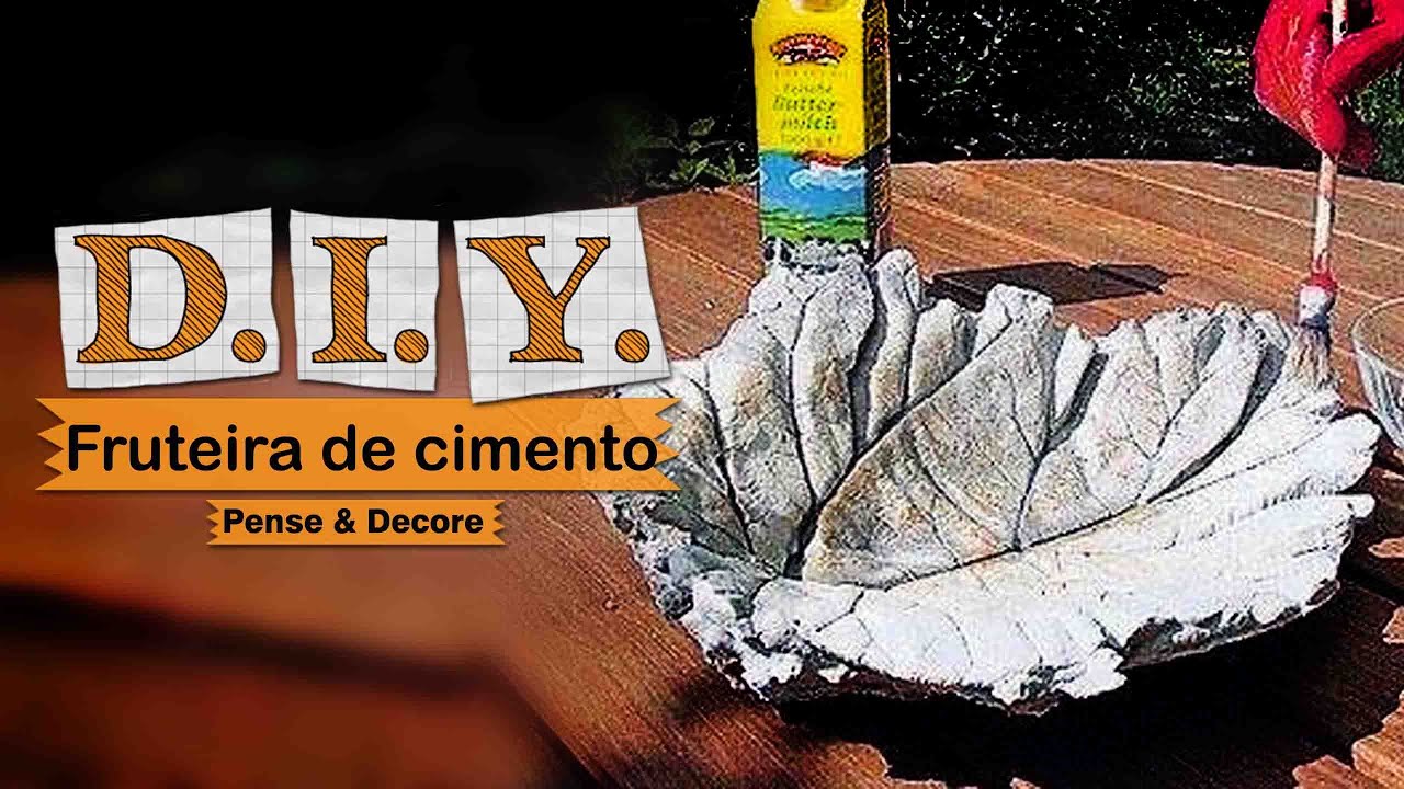 Aprenda a fazer fruteira de cimento, decoração industrial /DIY faça você mesmo