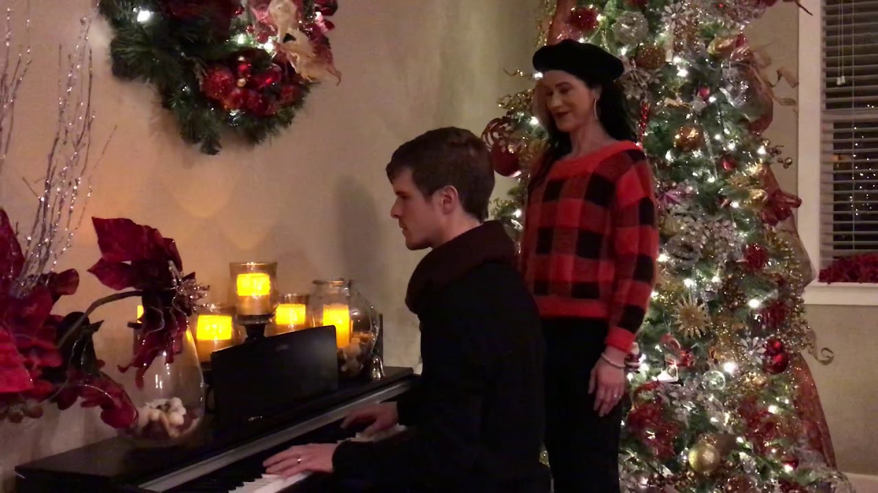 So emotional! My blind friend and I singing The Prayer at our families belated Christmas party!