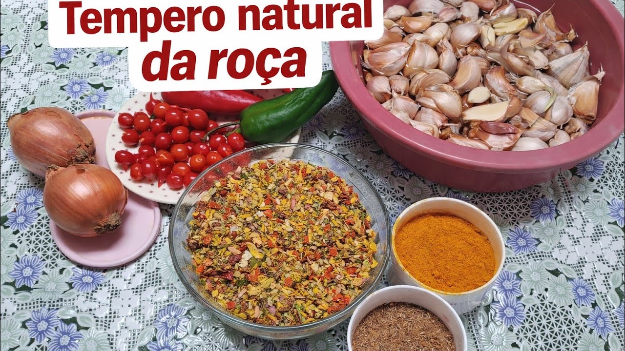 VENHA VER ,VOU TE ENSINAR A FAZER O MELHOR TEMPERO,DA ROÇA,SABOR NATURAL 😋