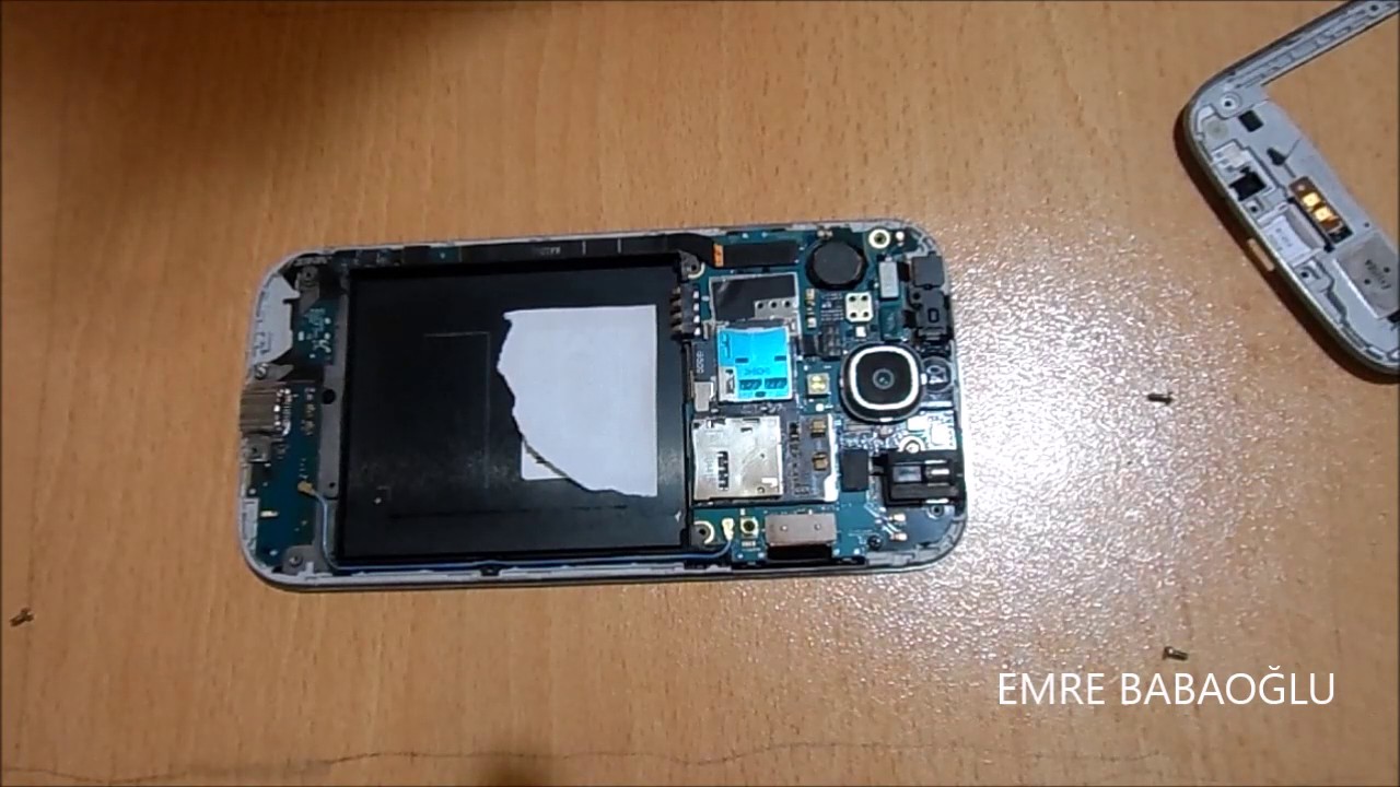 Samsung i9500 Galaxy S4  simkart ve  sd kart yuvası değişimi