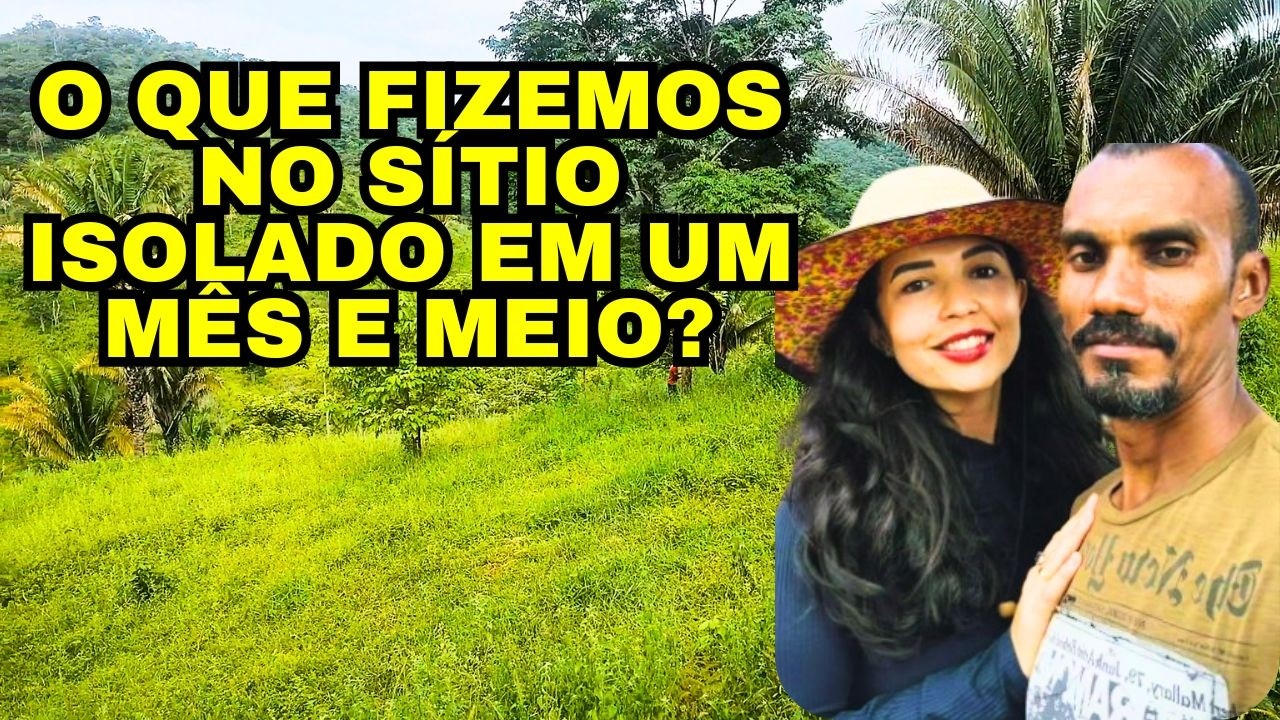 S&iacute;tio ISOLADO, o que fizemos em um m&ecirc;s e meio no nosso S&iacute;tio&nbsp;Isolado DO&nbsp;ZERO?