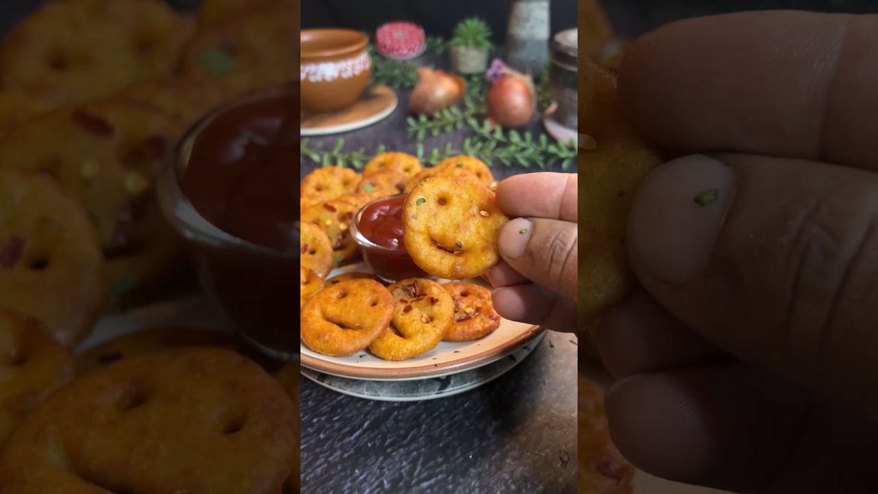 Smiley Potato 🥔 Snacks ❣️ #potato #potatosnack #potatorecipe #snacks #snack #aloorecipe #aloosnacks