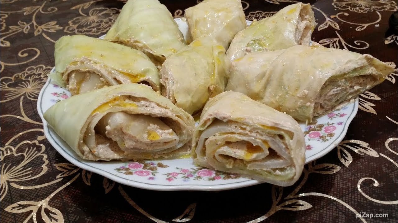 კომბოსტოს რულეტი ნიგვზით