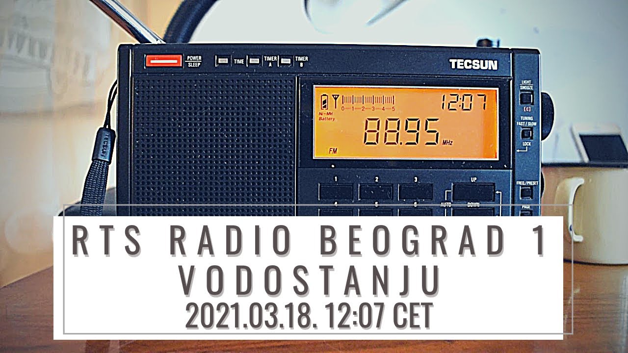 RTS - Radio Beograd 1 - Vodostanju - Water level report - 2021.03.18. 12:07