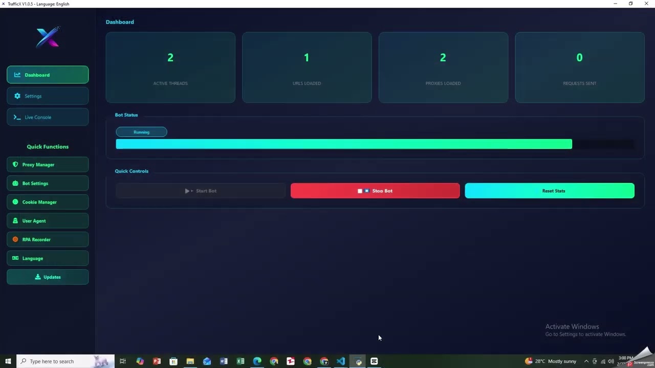 Traffic X Web Traffic Bot Software Organic Website Traffic Generator With RPA Support